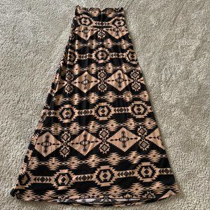 Long Pattern Skirt - XS